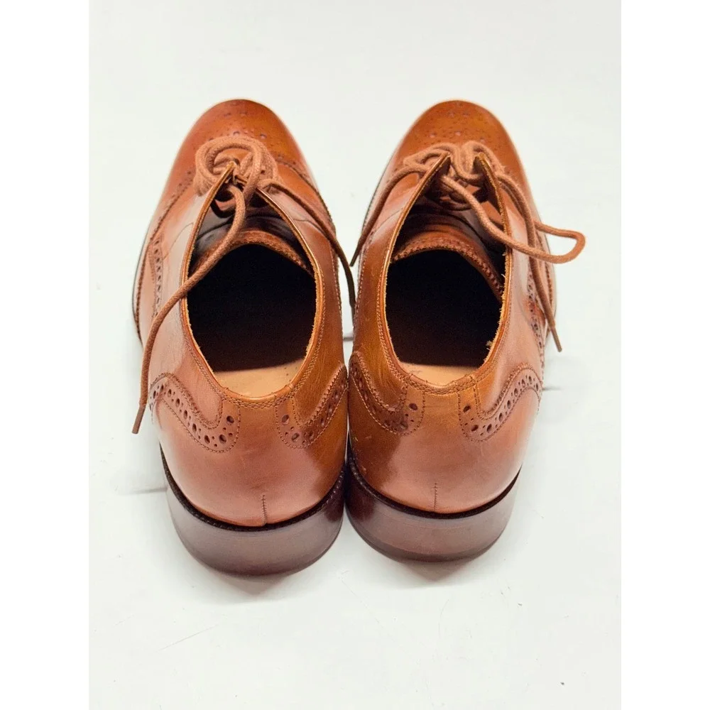 Cole‎ Haan Men's Tan Leather Wingtip Oxford Dress Shoes Size 11.5 M C22265